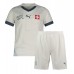 Maillot de foot Suisse Extérieur vêtements enfant Europe 2024 Manches Courtes (+ pantalon court)